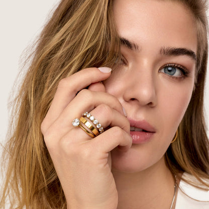 Riviera Classic 18K Gold-Plated Ring