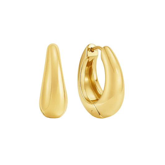 12mm London 18K Gold-Plated Hoop Earrings