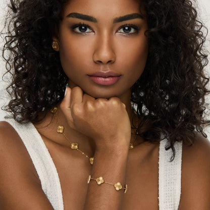 18K Gold-Plated Clover Earrings