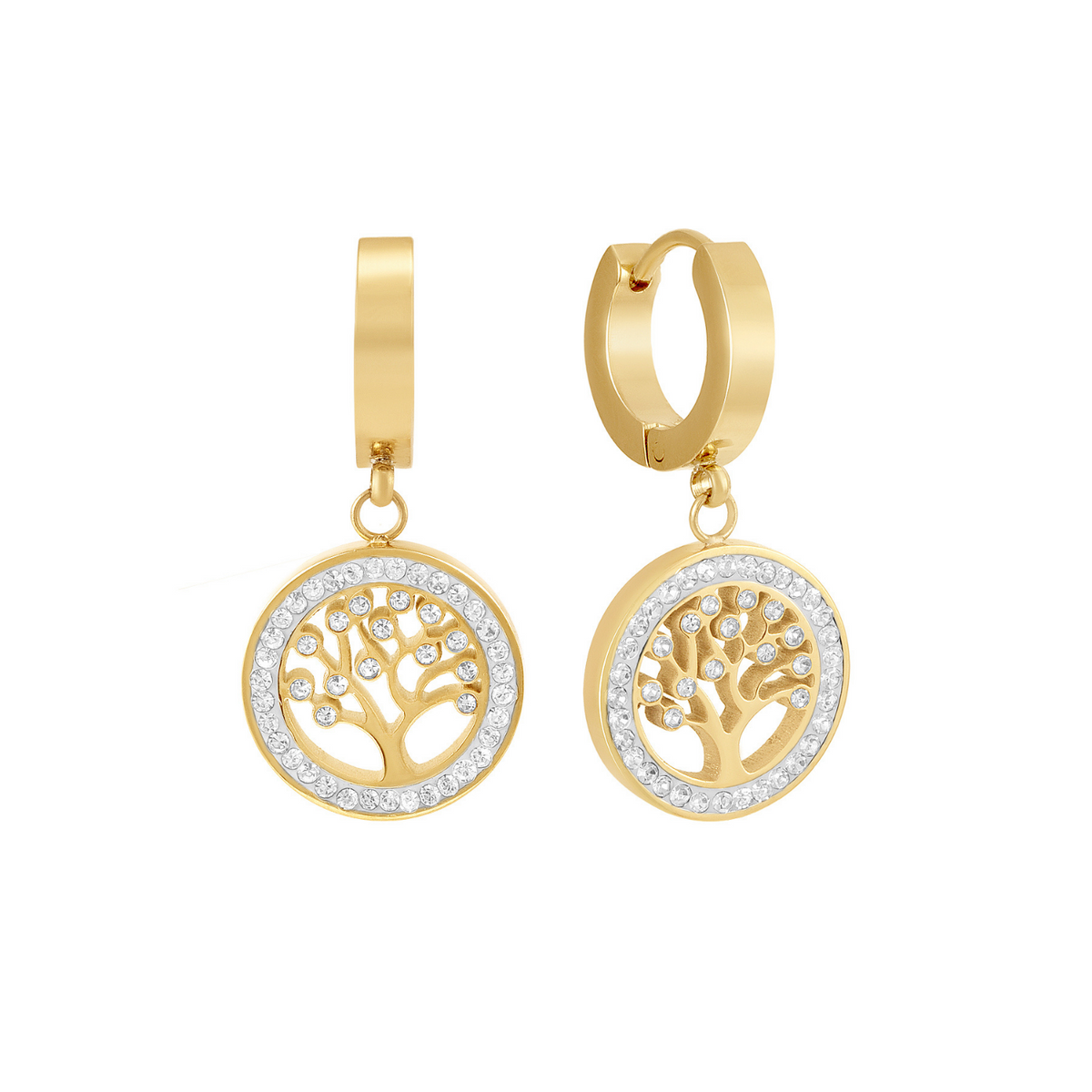 18K Gold-Plated Tree of Life Earrings