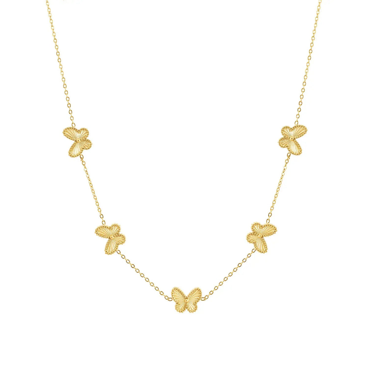 18K Gold-Plated Butterfly Necklace