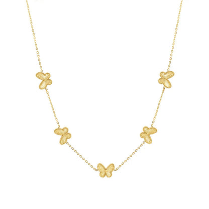 18K Gold-Plated Butterfly Necklace