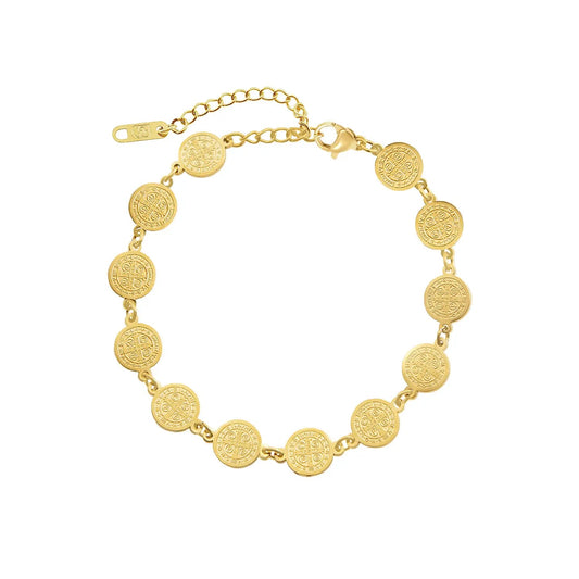 18K Gold-Plated Saint Benedict Bracelet