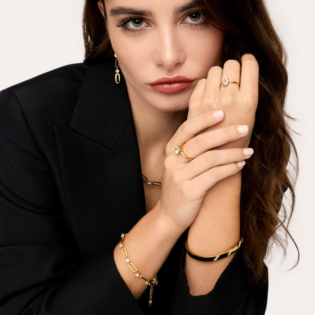 Glamour 18K Gold-Plated Link Bracelet
